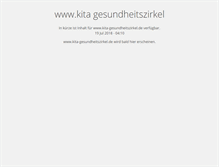 Tablet Screenshot of kita-gesundheitszirkel.de